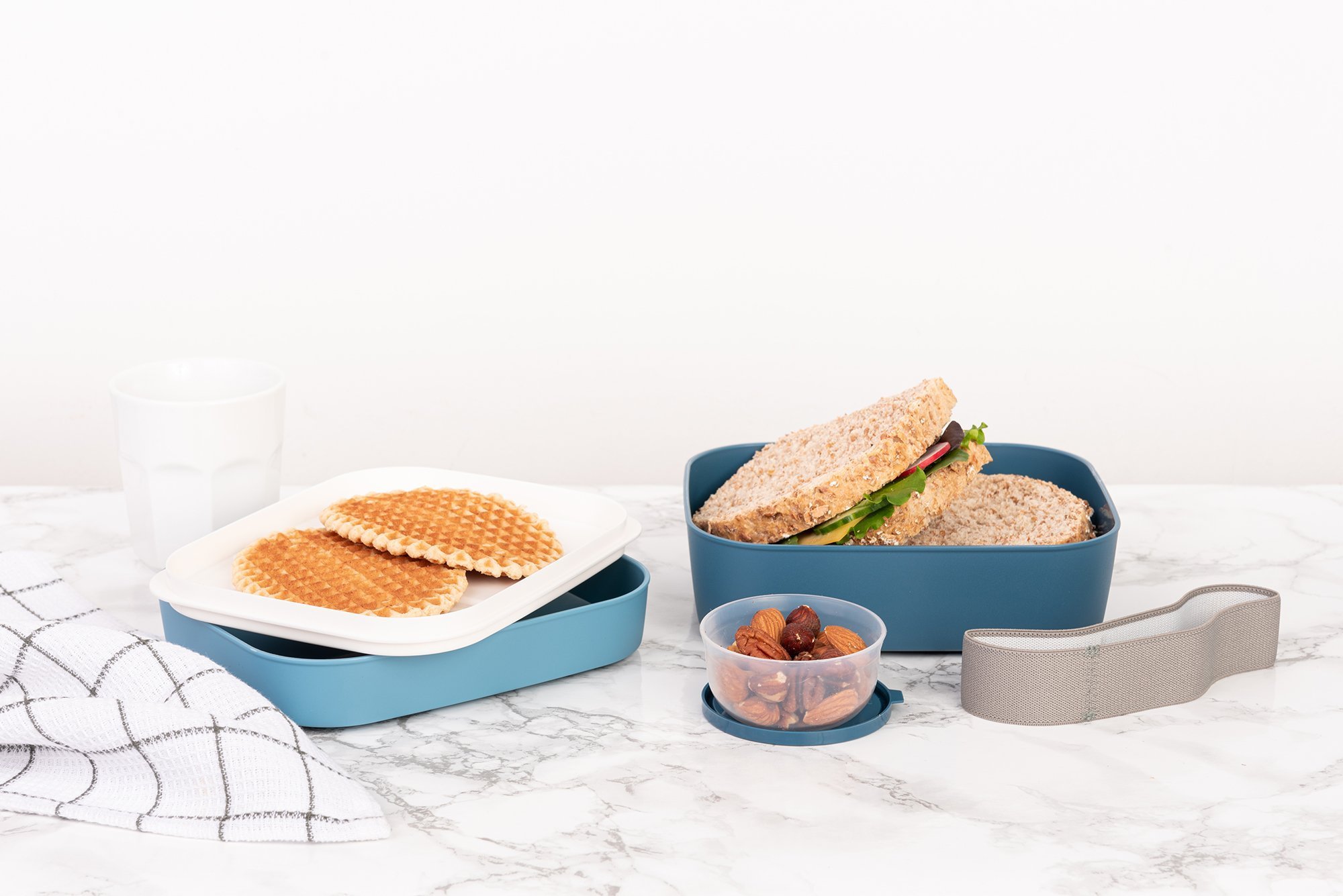 3-in-1 lunchbox grijs