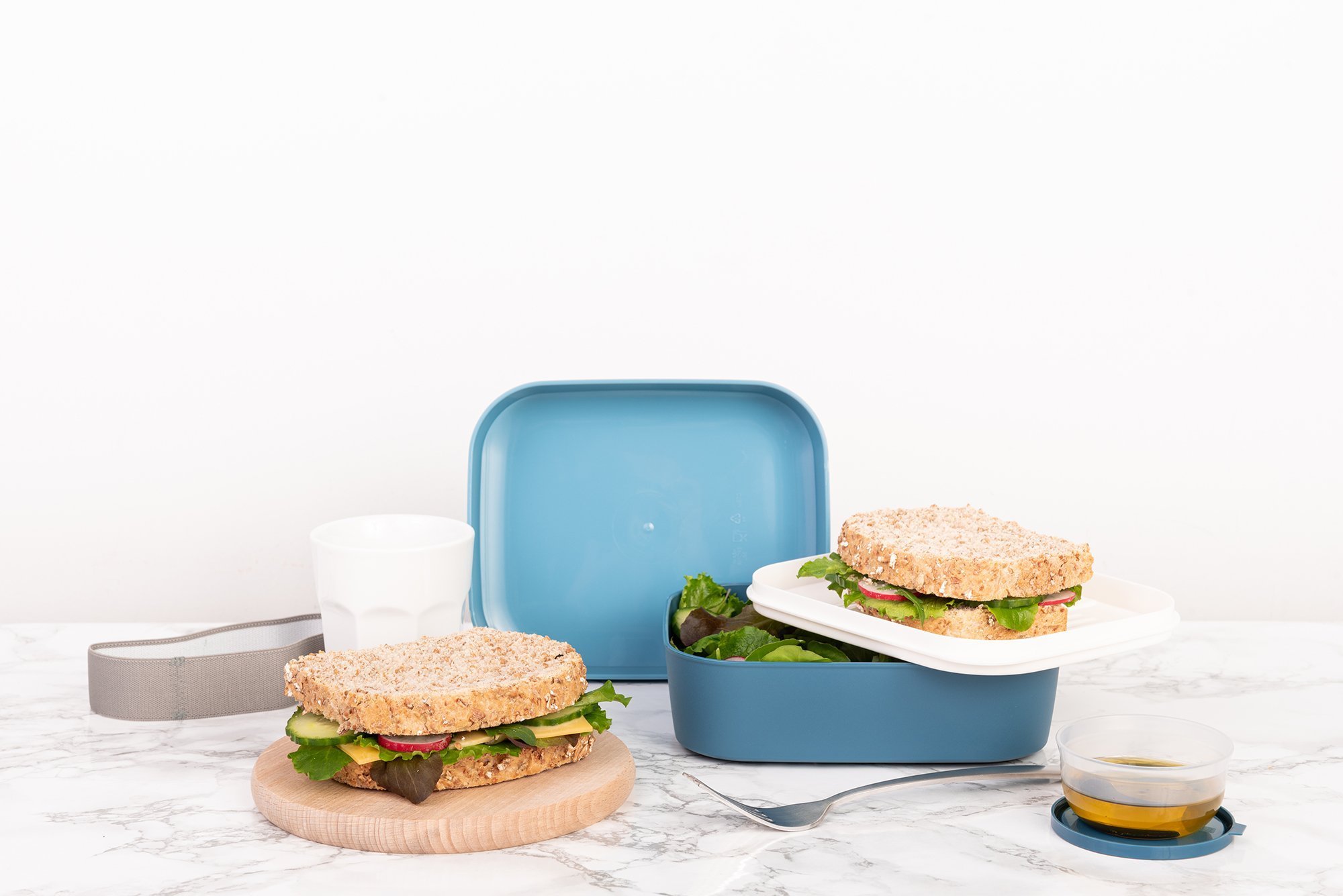 3-in-1 lunchbox grijs